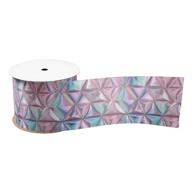 Foil Crinkle Pattern Satinband (Spule)