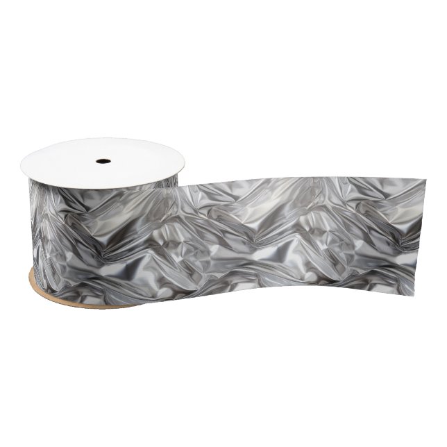 Foil Crinkle Pattern Satinband (Spule)