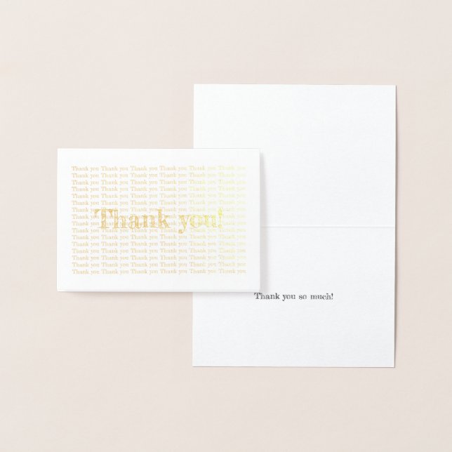 Foil Danke Card Folienkarte (Anzeige)