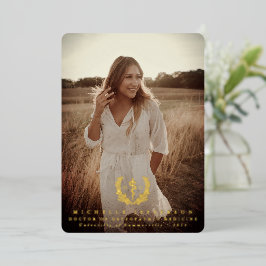 Foil DO Asclepius Abschluss Foto Ankündigung