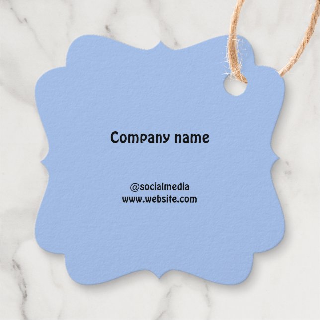 Foil Favor Tag (Rückseite)