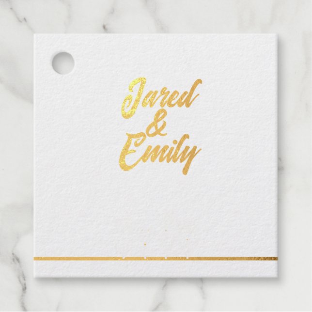 Foil Favor Tag (Vorderseite)