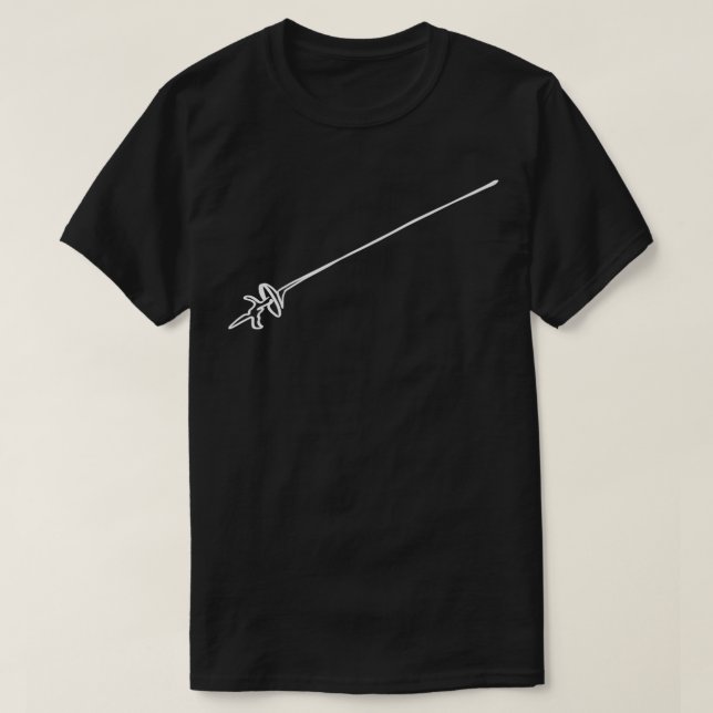 Foil Fencing Fencer Epee Saber T-Shirt (Design vorne)
