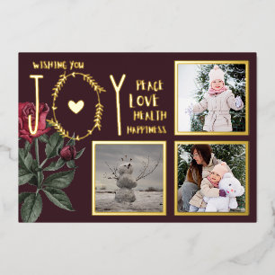 Foil FOTO CHRISTMAS FERIEN NEUES JAHR 2022 2023 Folieneinladung