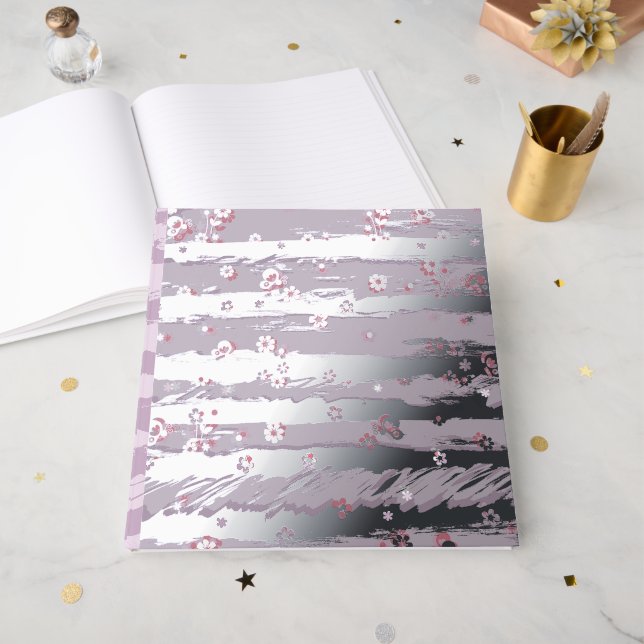 Foil-Gästebuch – Schmetterlingsgarten Gästebuch (Vorderseite Offen)