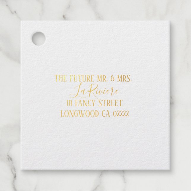 Foil Gift Tag (Vorderseite)