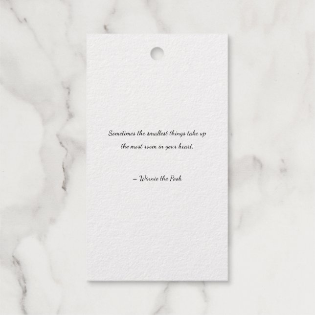 Foil Gift Tag Geschenkanhänger (Rückseite)