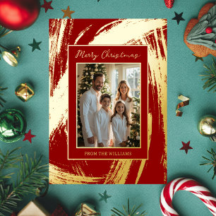 Foil Holiday Card Bearbeitbar Weihnachtsvorlage Re Folien Feiertagskarte
