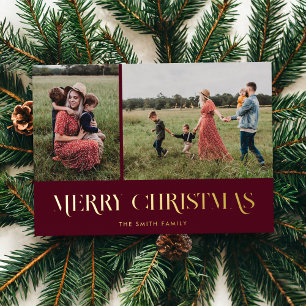 Foil Holiday Card Folien Feiertagskarte