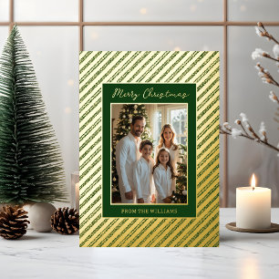 Foil Holiday Editable Weihnachtskarten Vorlage