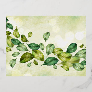 Foil Holiday Post Card Folien Feiertagspostkarte