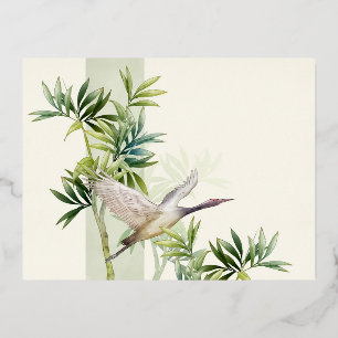 Foil Holiday Post Card Folien Feiertagspostkarte