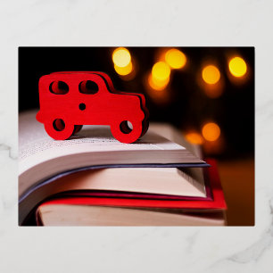 Foil Holiday Post Card Folien Feiertagspostkarte