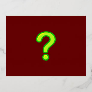 Foil Holiday Post Card Folien Feiertagspostkarte