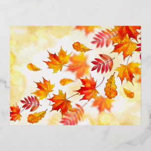 Foil Holiday Post Card Folien Feiertagspostkarte