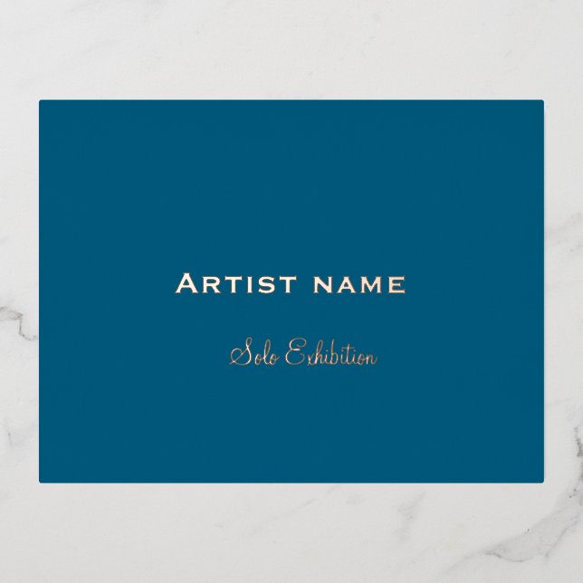 Foil Invitation Postcard Folie Einladungspostkarte (Vorderseite)