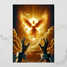 Foil Liberty Dove - 2 Corinthians 3:17-18 KJV Card