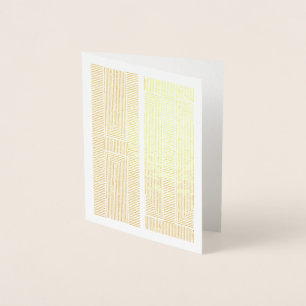 Foil Linear Hi Modern Typographic Note Card Folienkarte
