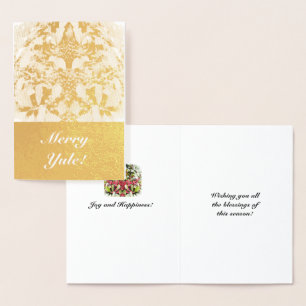 Foil Merry Weihnachten Berry Solstice Folienkarte