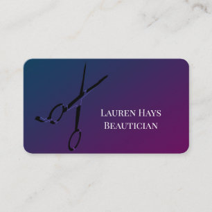 Foil Metal Black Gold Salon Hair Business Cards Visitenkarte