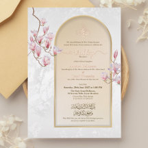 Foil Nikah Wedding Einladung mit Bismillah