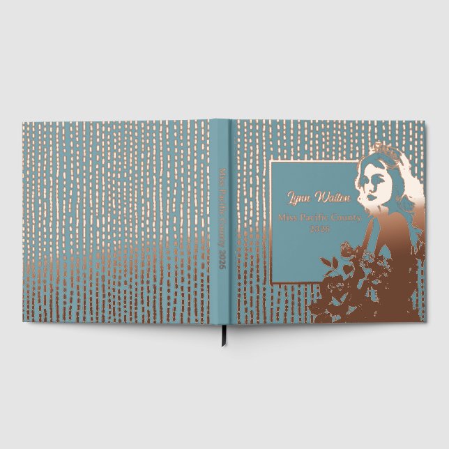 Foil Pageant Crown Foto Scrapbook-CSTM Titelfolie Gästebuch (Voll)