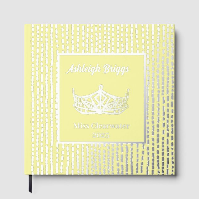 Foil Pageant Crown Foto Scrapbook mit Vordertext Gästebuch (Vorderseite)