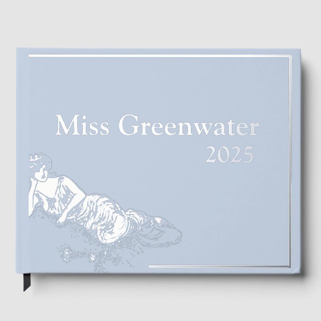 Foil Pageant Foto & Scrapbook Retro Queen Gästebuch (Vorderseite)