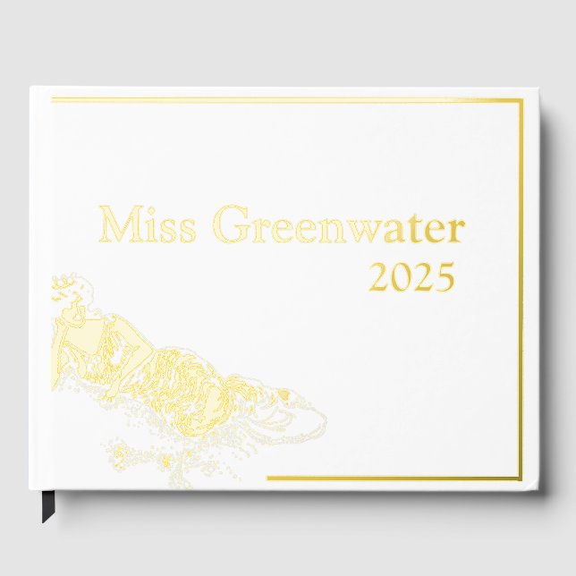 Foil Pageant Foto & Scrapbook Retro Queen Gästebuch (Vorderseite)