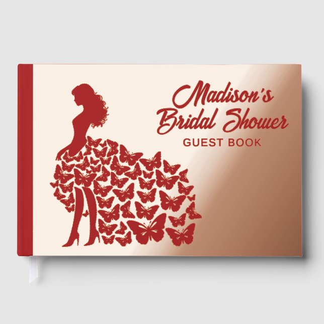 Foil Parco Civico-Ciani Brautparty Rose Gästebuch (Vorderseite)