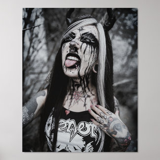 Foil Print Black Metal Foliendrucke