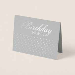 Foil Punkt Birthday wünscht Grußkarte Folienkarte