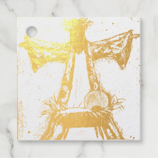 Foil tagsGrund für die Saison Geschenkanhänger (Vorderseite)