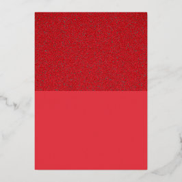 Foil Top Tomato Red Custom Einladung