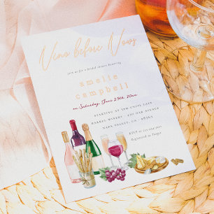 Foil Vino Before Vows Wine Brautparty Folieneinladung
