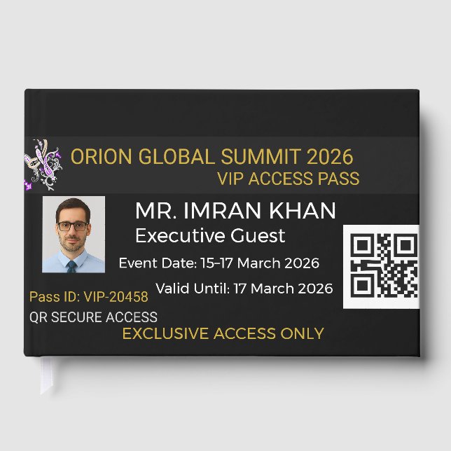 Foil Wedding Guestbooks | Gold | Elegant Gästebuch (Vorderseite)