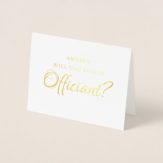 Foil wirst du unser Beamter sein | Wedding Marry U Folienkarte