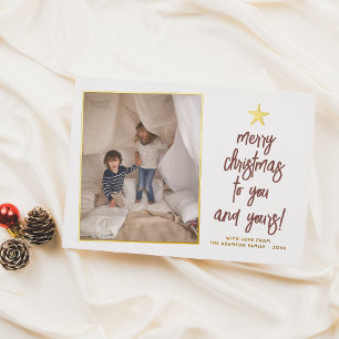 Foil You & Yours Boho 2 Foto Weihnachtsfeiertag Folien Feiertagskarte