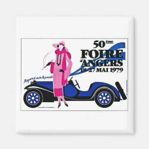 Foire d'Angers - Vintage französische Anzeige Magnet