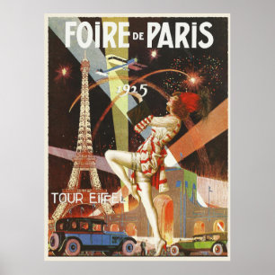 Foire de Paris - Vintage Kunst Poster