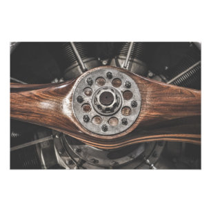 Fokker E III Eindecker WWI Flugzeugpropeller Fotodruck