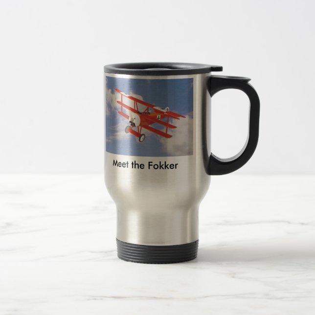 FokkerTriplane WW1, treffen den Fokker Reisebecher (Rechts)