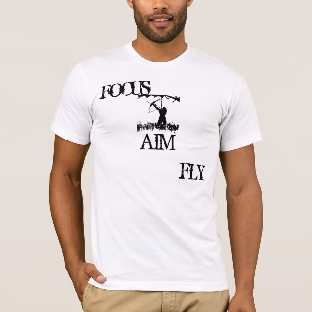 FOKUS, AIM, FLIEGE T-Shirt (Vorderseite)