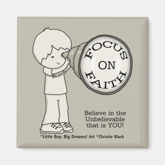 Fokus auf den Glauben Magnet (Vorne)