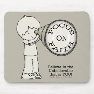 Fokus auf den Glauben Mousepad