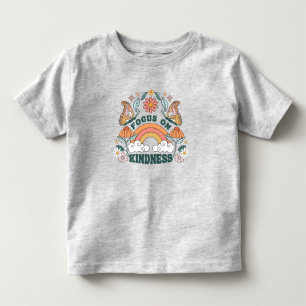 Fokus auf Kindness Groovy Graphic Kleinkind T-shirt