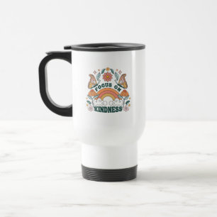 Fokus auf Kindness Groovy Graphic Reisebecher
