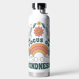 Fokus auf Kindness Groovy Graphic Trinkflasche