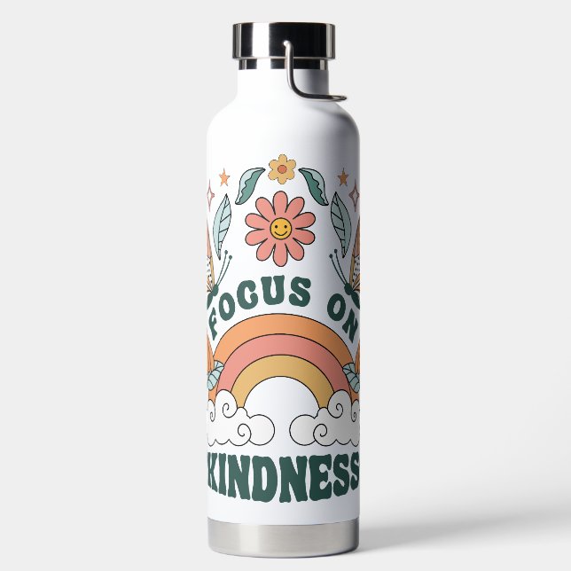 Fokus auf Kindness Groovy Graphic Trinkflasche (links)