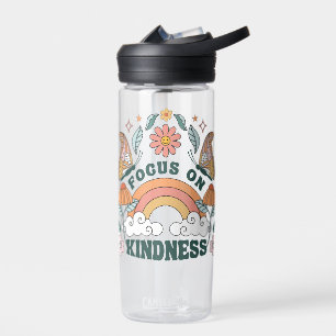Fokus auf Kindness Groovy Graphic Trinkflasche